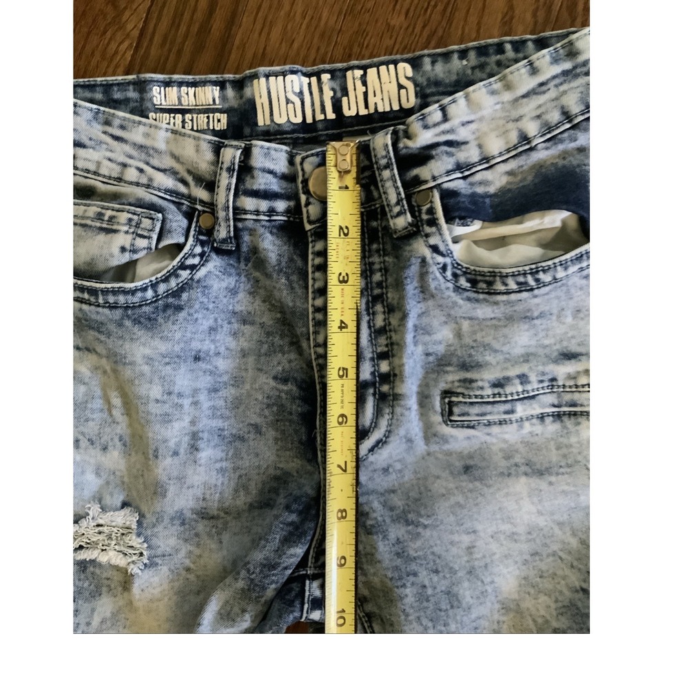HUSTLE JEANS Men's 30 Slim Skinny Super Stretch - Picture 8 of 10